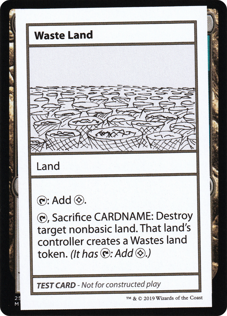 Waste Land (No PW Symbol) (CMB1-) - Mystery Booster Playtest Cards 2021