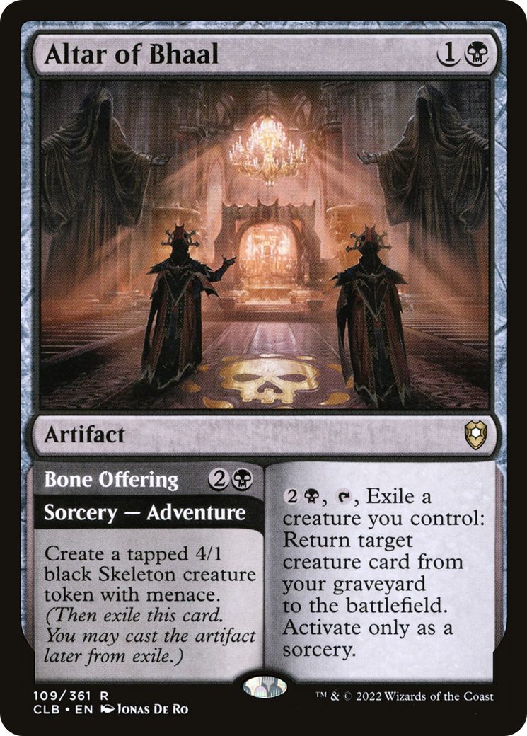 Altar of Bhaal (CLB-109) - Commander Legends: Battle for Baldur's Gate Foil