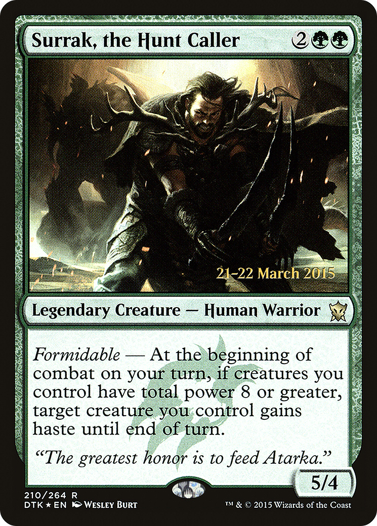 Surrak, the Hunt Caller (PRE-210) - Dragons of Tarkir Promos Foil