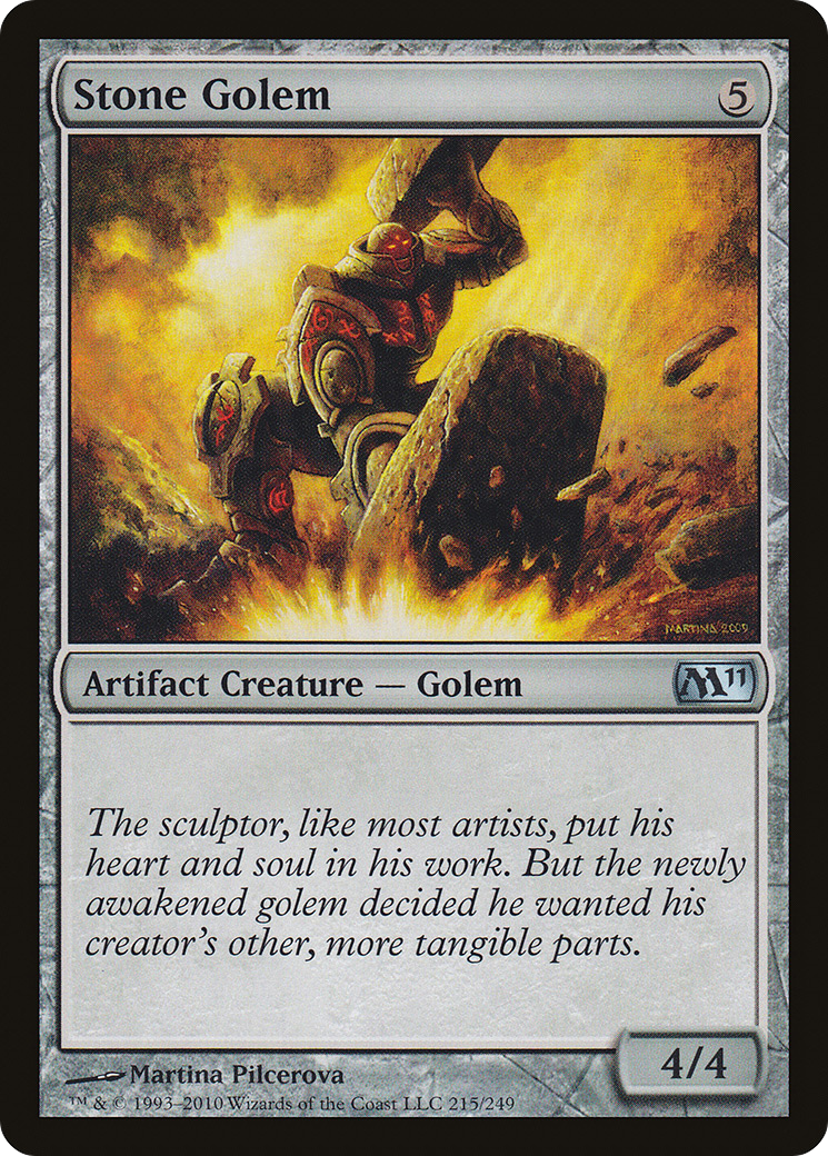 Stone Golem (M11-215) - Magic 2011 Foil