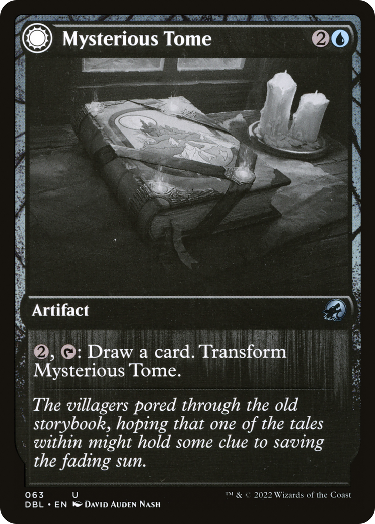 Mysterious Tome (DBL-063) - Innistrad: Double Feature: (Double Faced Transform) Foil