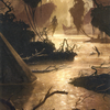 Murkwater Pathway // Murkwater Pathway (AZNR-026) - Zendikar Rising Art Series (Borderless) Foil