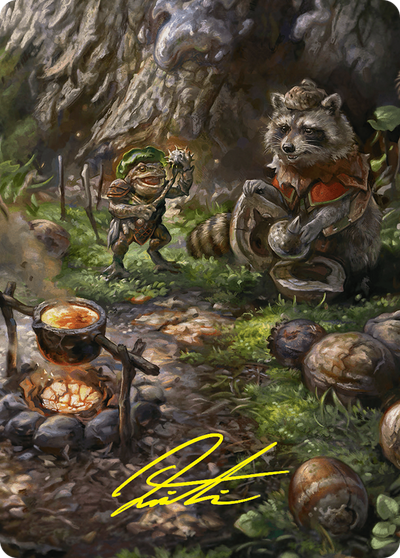 Sylvan Scavenging // Sylvan Scavenging (AFDN-046) - Foundations Art Series (Borderless) Foil