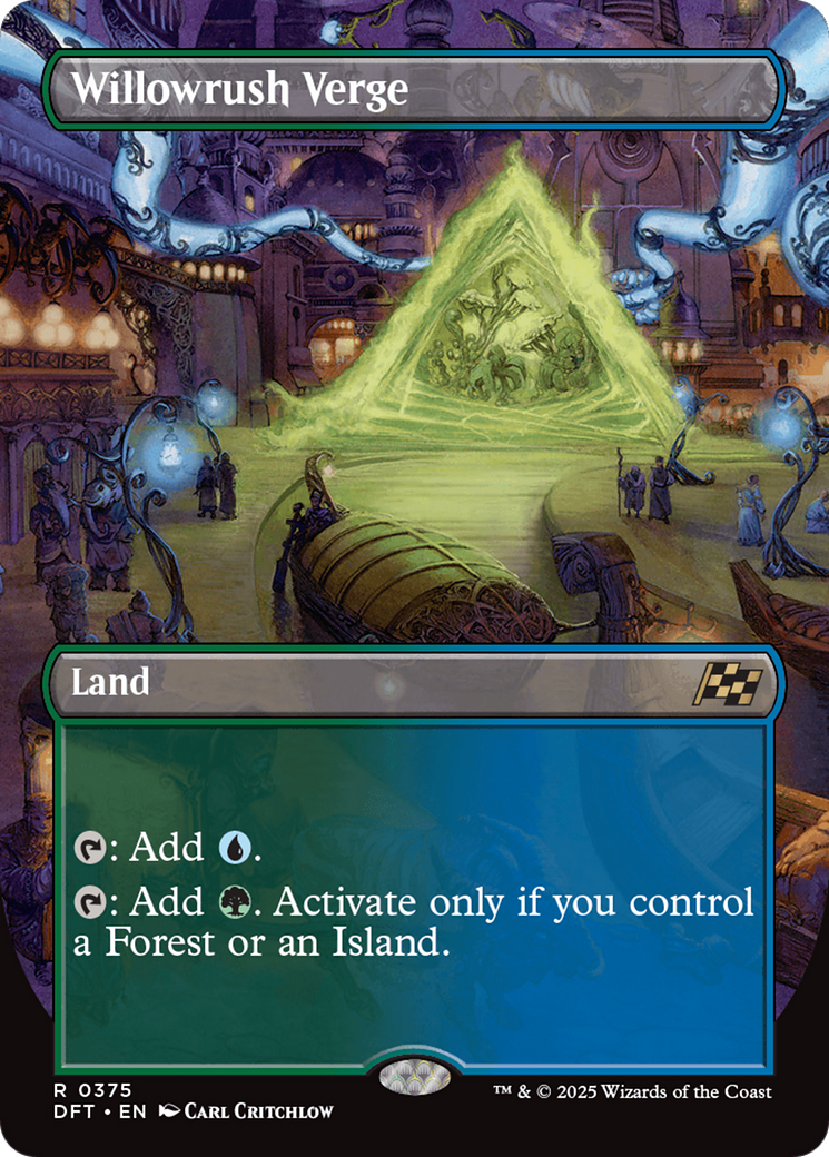 Willowrush Verge (Borderless) (DFT-375) - Aetherdrift (Borderless) Foil