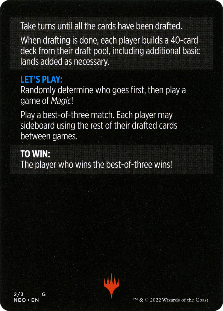 Winchester Draft // Winchester Draft (cont'd) (MNEO-002) - Kamigawa: Neon Dynasty Minigames Foil
