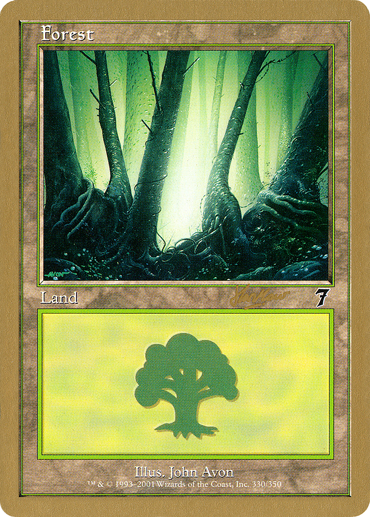 Forest (330) - 2002 Sim Han How (7ED) (WCD-) - World Championship Decks 2002