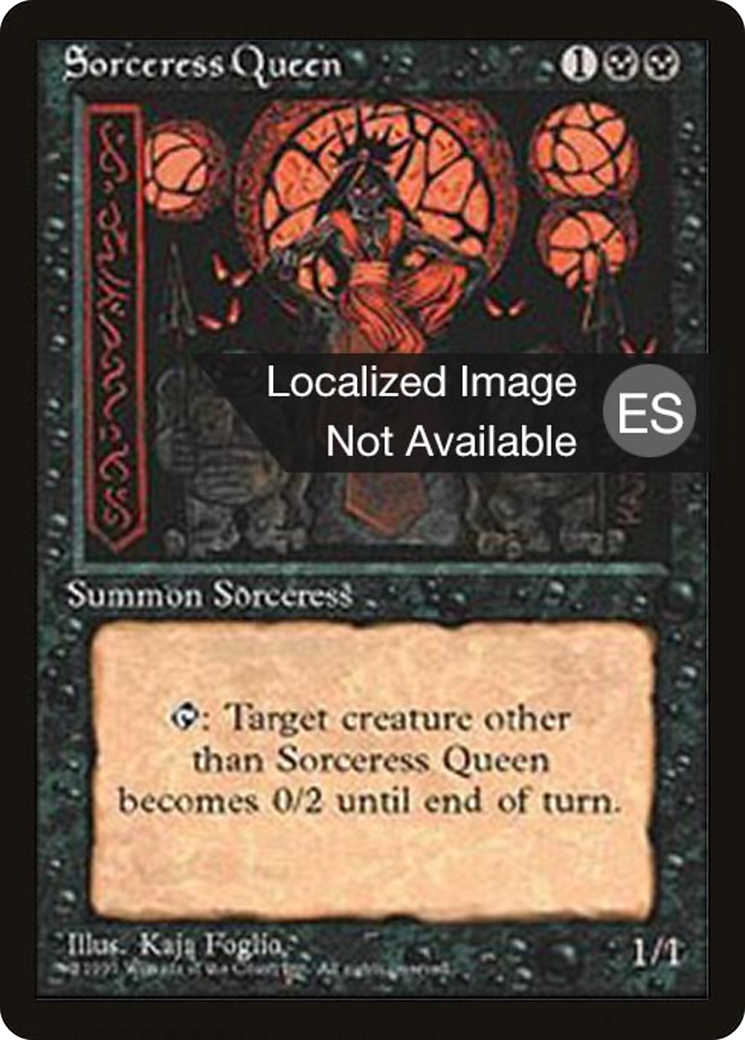 Sorceress Queen (4BB-) - Fourth Edition Foreign Black Border