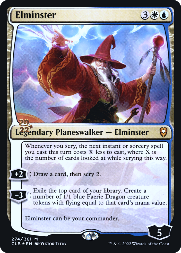 Elminster (PRE-274) - Battle for Baldur's Gate Promos Foil