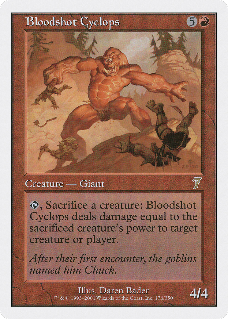 Bloodshot Cyclops (7ED-176) - 7th Edition