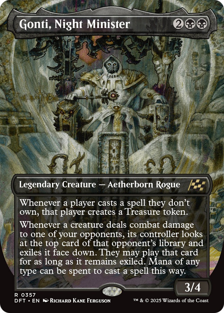 Gonti, Night Minister (Borderless) (DFT-357) - Aetherdrift (Borderless)