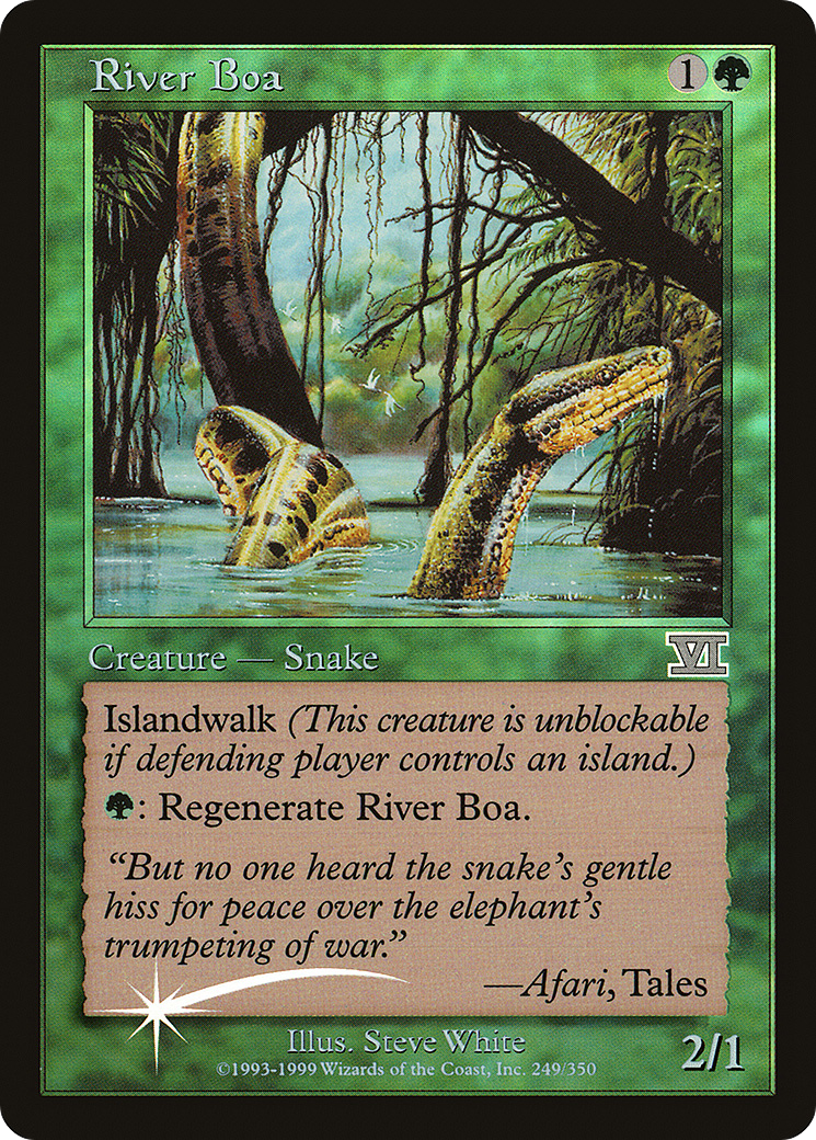 River Boa (FNM-) - Friday Night Magic 2000 Foil