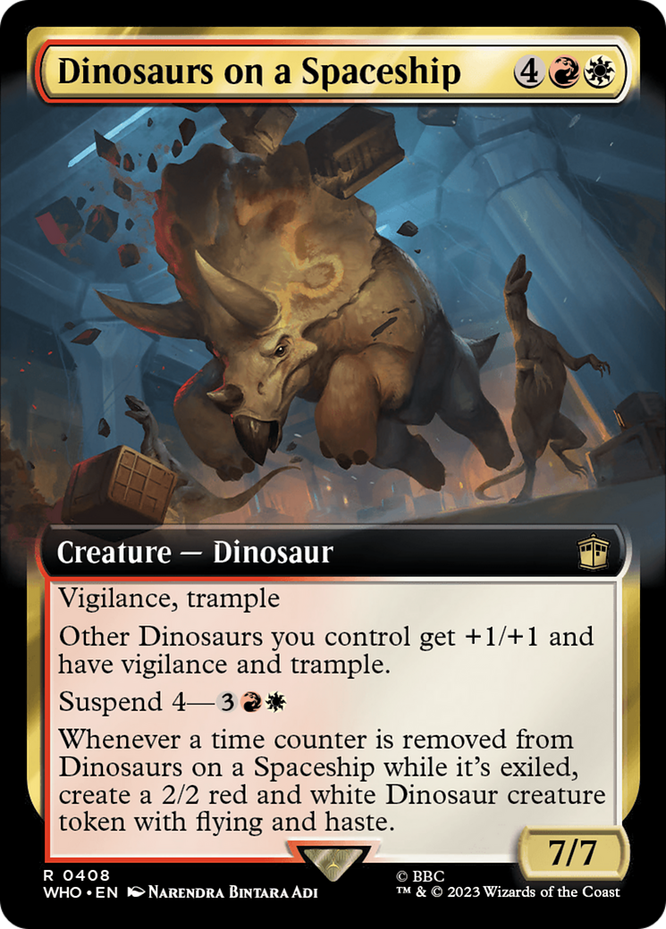 Dinosaurs on a Spaceship (Extended Art) (WHO-408) - Doctor Who: (Extended Art)