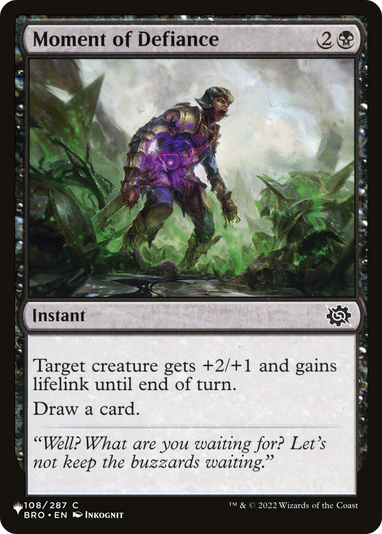 Moment of Defiance (LIST-108/012) - The List