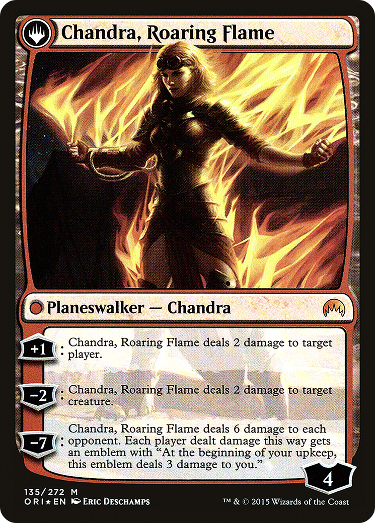 Chandra, Fire of Kaladesh (PRE-135) - Magic Origins Promos: (originpwdfc) Foil