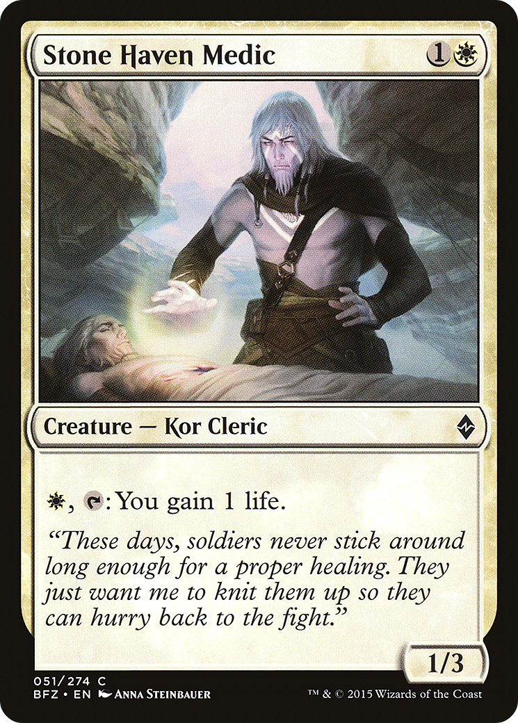 Stone Haven Medic (BFZ-051) - Battle for Zendikar Foil