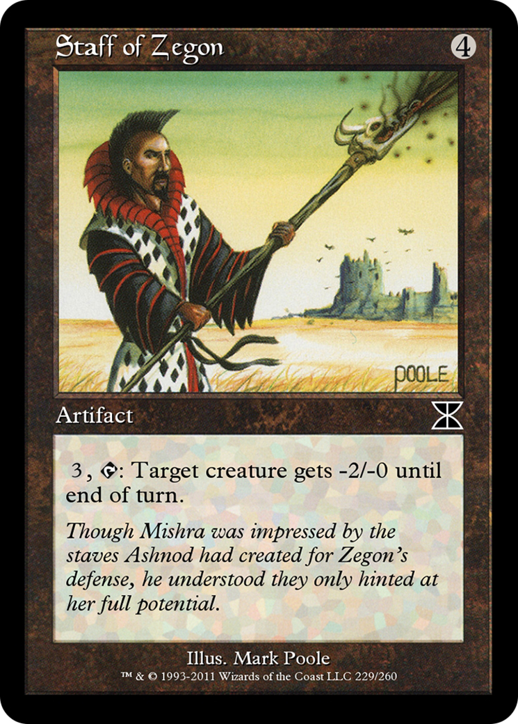 Staff of Zegon (ME4-229) - Masters Edition IV Foil