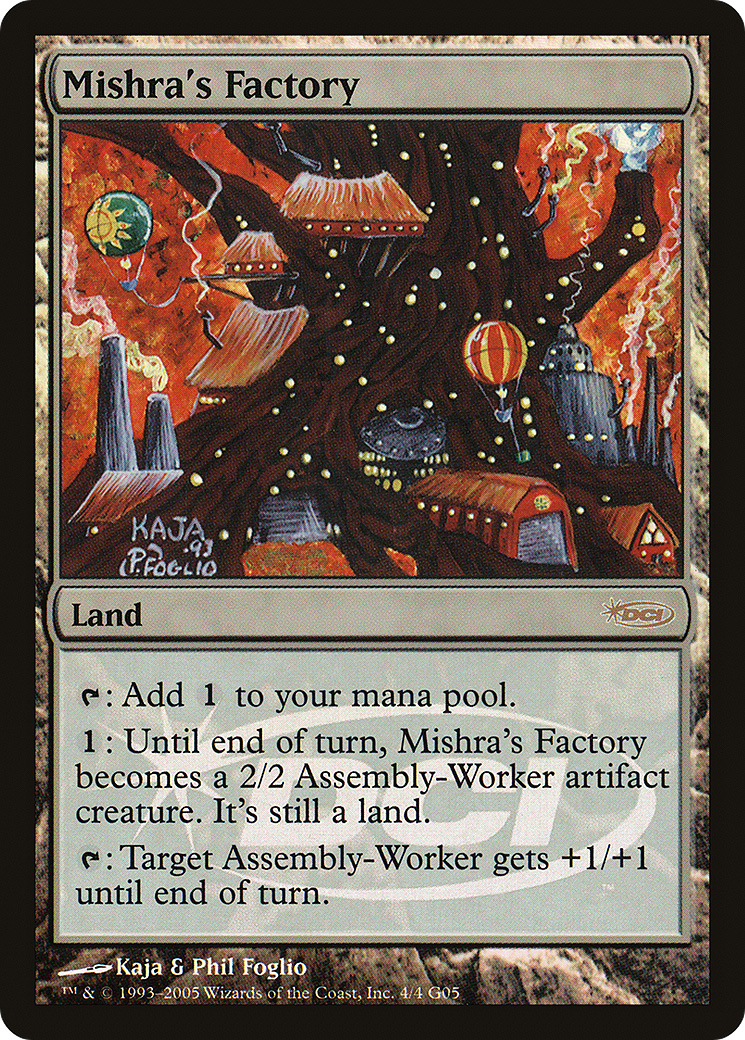 Mishra's Factory (JDG-004) - Judge Gift Cards 2005 Foil