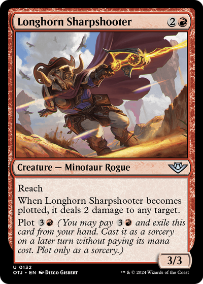 Longhorn Sharpshooter (OTJ-132) - Outlaws of Thunder Junction Foil