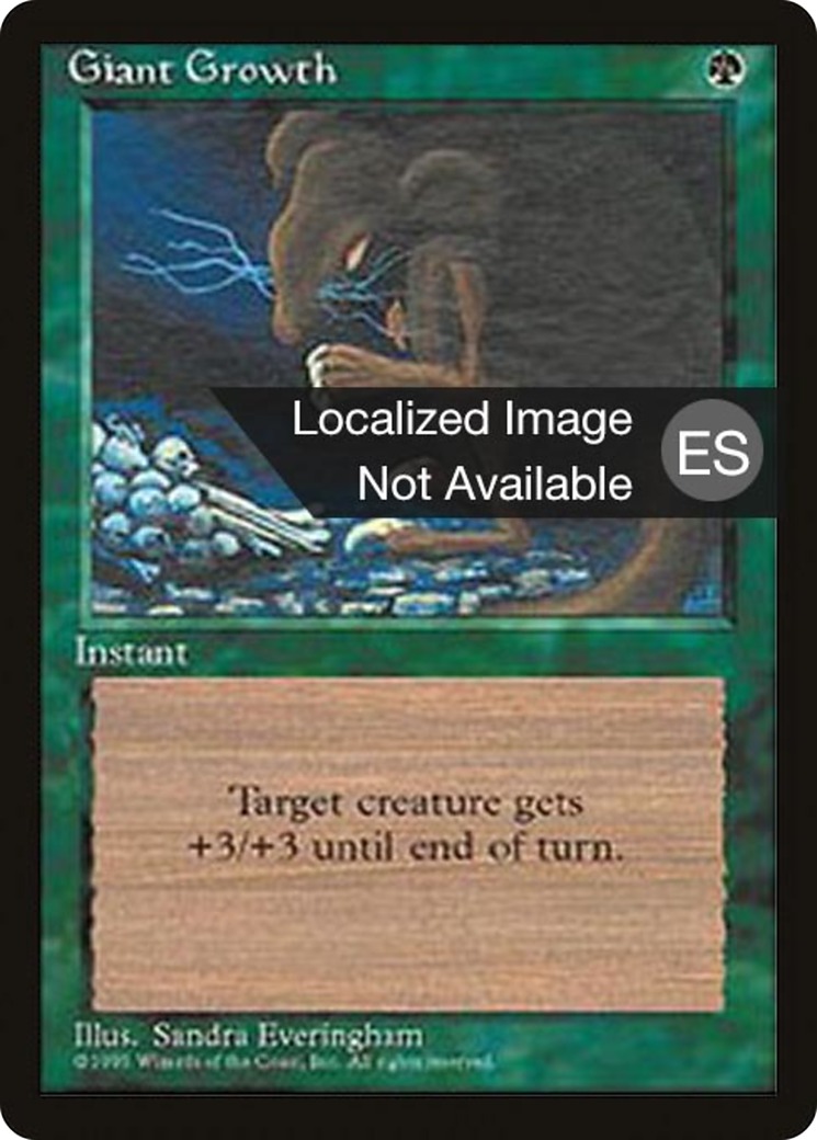 Giant Growth (4BB-) - Fourth Edition Foreign Black Border
