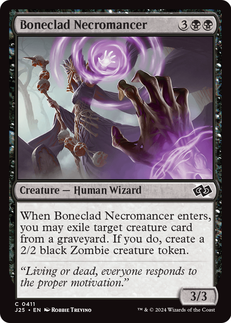 Boneclad Necromancer (J25-411) - Foundations Jumpstart
