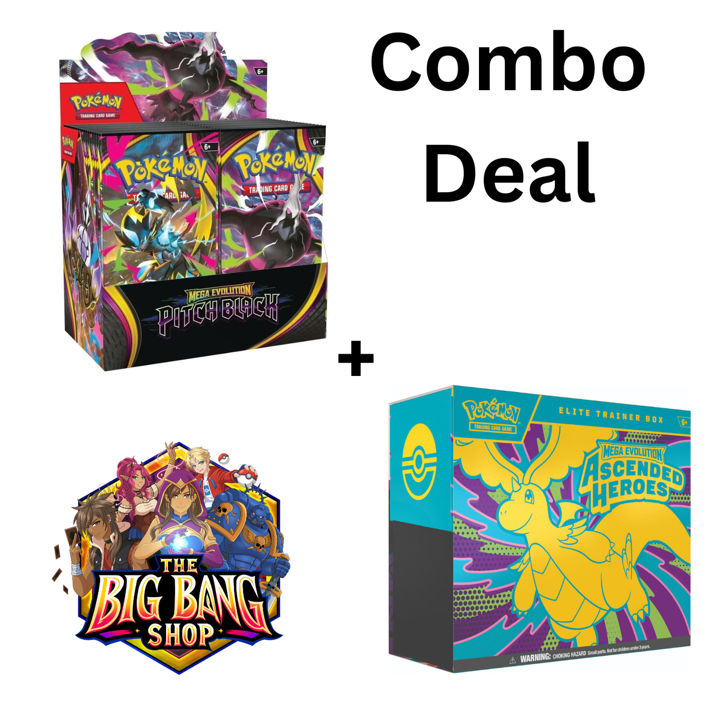 Pokémon TCG: Ascended Heroes Elite Trainer Box + Pitch Black Booster Box
