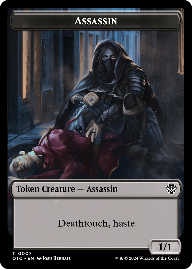 Assassin (TOTC-007) - Outlaws of Thunder Junction Commander Tokens Foil
