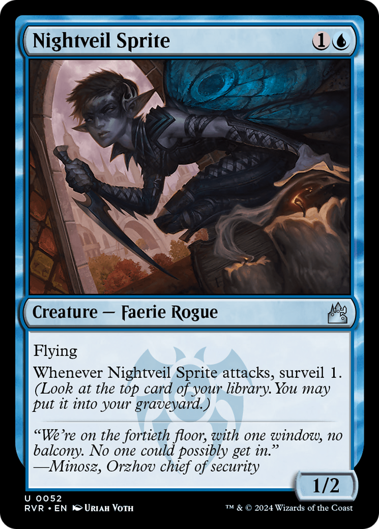 Nightveil Sprite (RVR-052) - Ravnica Remastered Foil