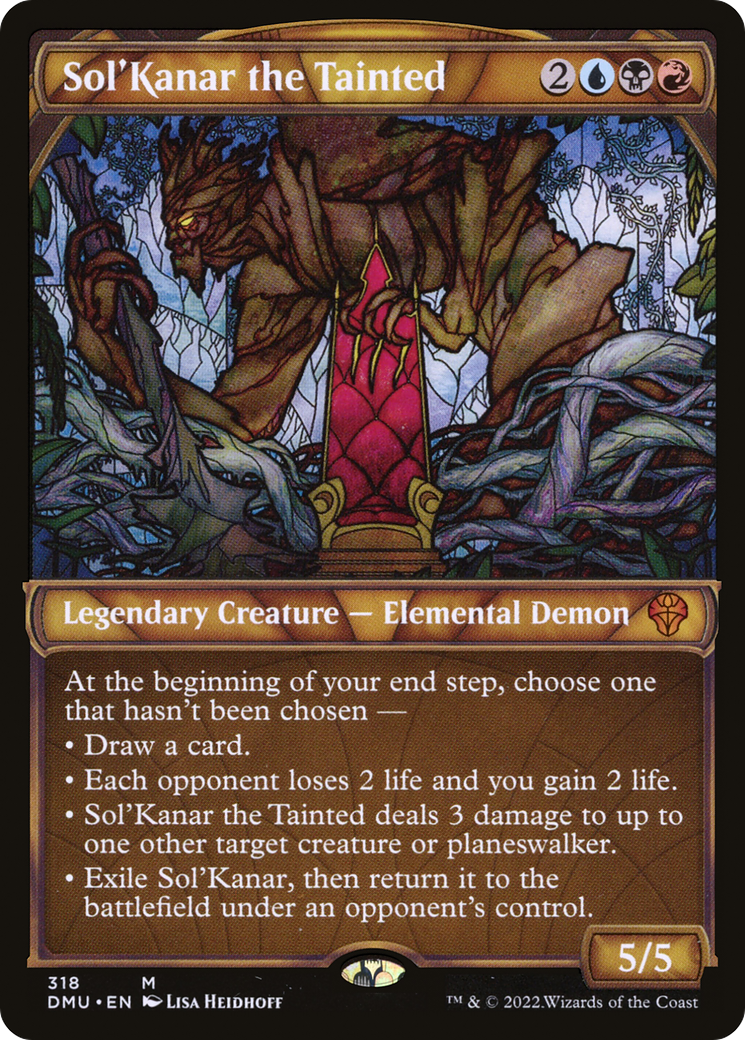 Sol'Kanar the Tainted (Showcase) (DMU-318) - Dominaria United: (Showcase) Foil