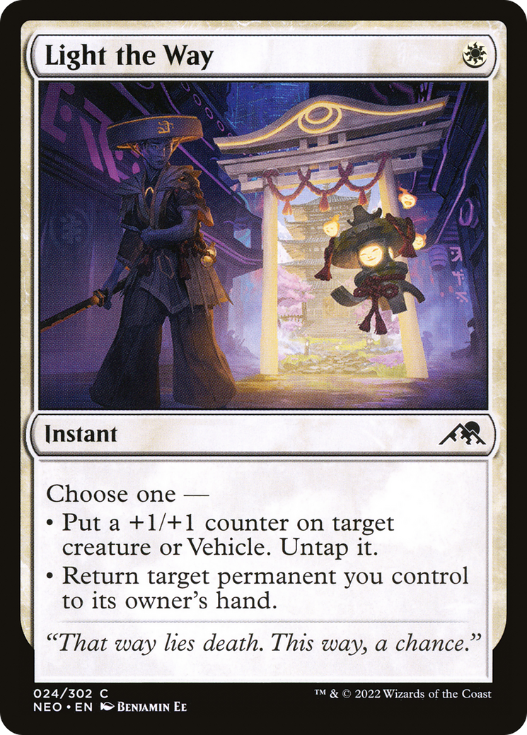 Light the Way (NEO-024) - Kamigawa: Neon Dynasty Foil
