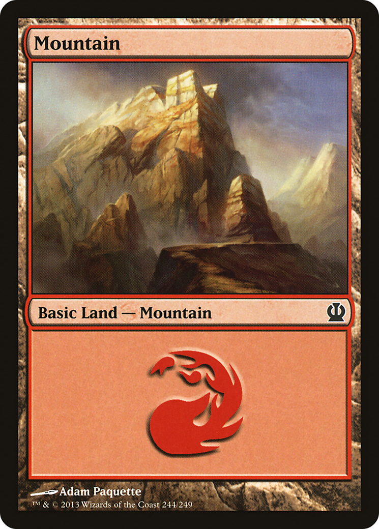 Mountain (244) (THS-244) - Theros Foil