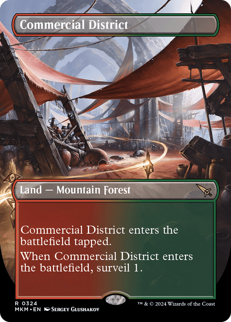 Commercial District (Borderless) (MKM-324) - Murders at Karlov Manor (Borderless) Foil