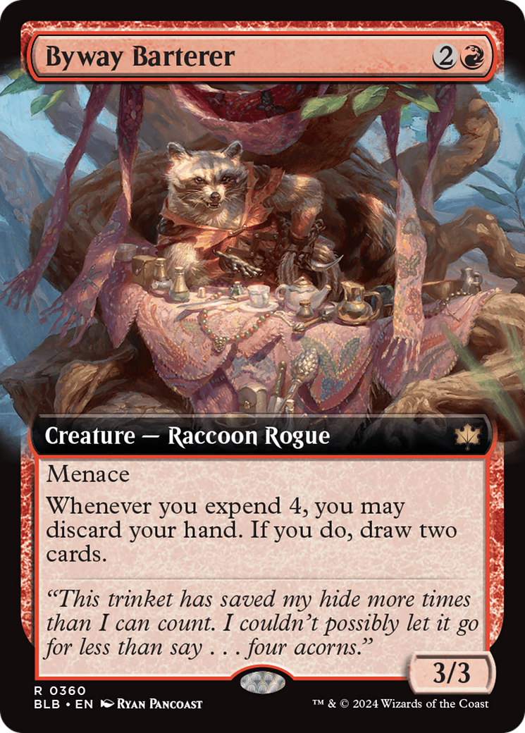 Byway Barterer (Extended Art) (BLB-360) - Bloomburrow: (Extended Art) Foil