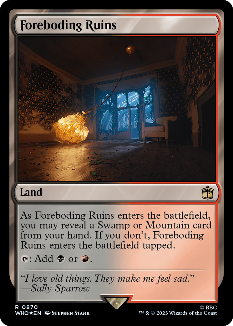 Foreboding Ruins (Surge Foil) (WHO-870) - Doctor Who Foil