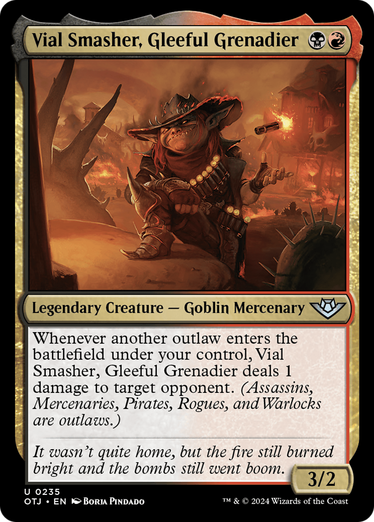 Vial Smasher, Gleeful Grenadier (OTJ-235) - Outlaws of Thunder Junction Foil