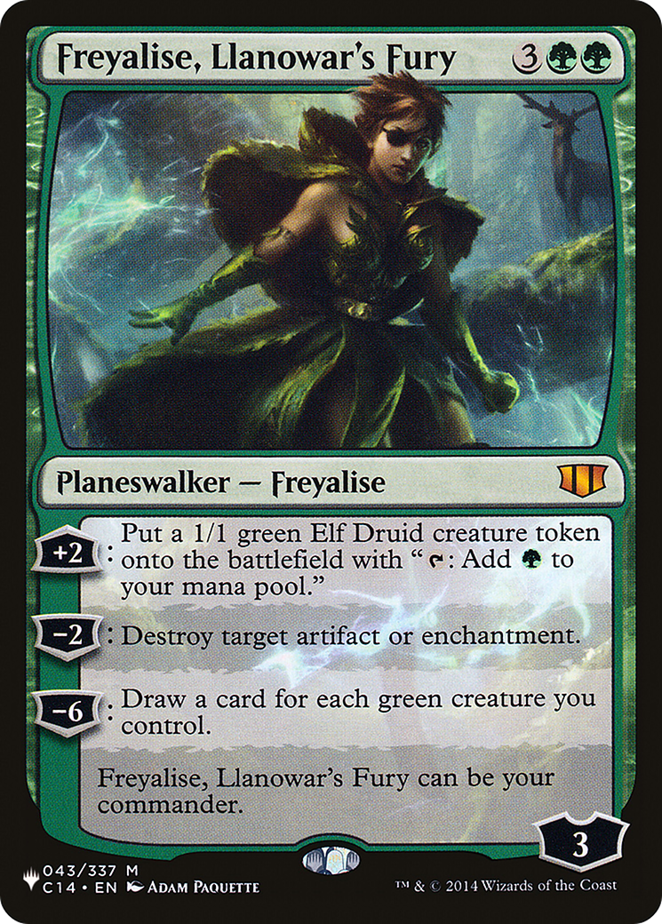 Freyalise, Llanowar's Fury (LIST-043/337) - The List
