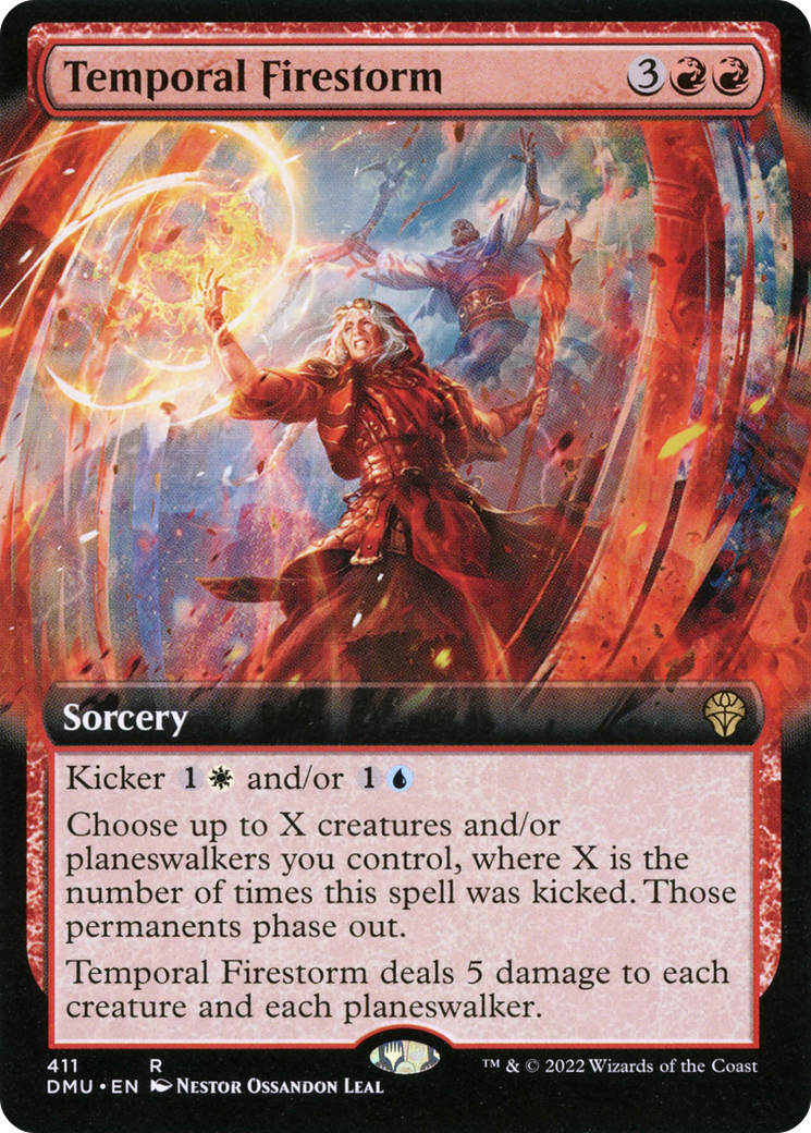 Temporal Firestorm (Extended Art) (DMU-411) - Dominaria United: (Extended Art) Foil