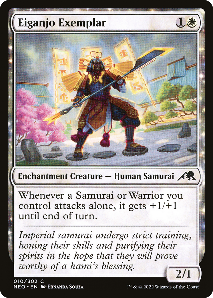 Eiganjo Exemplar (NEO-010) - Kamigawa: Neon Dynasty: (enchantment) Foil