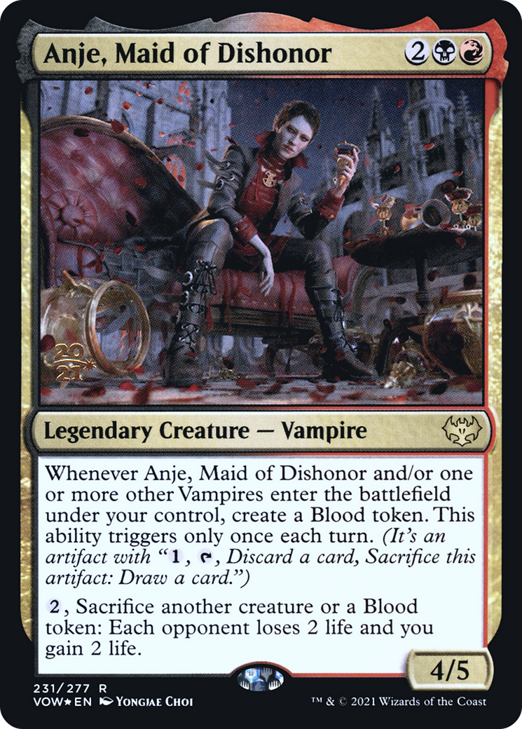 Anje, Maid of Dishonor (PRE-231) - Innistrad: Crimson Vow Promos Foil