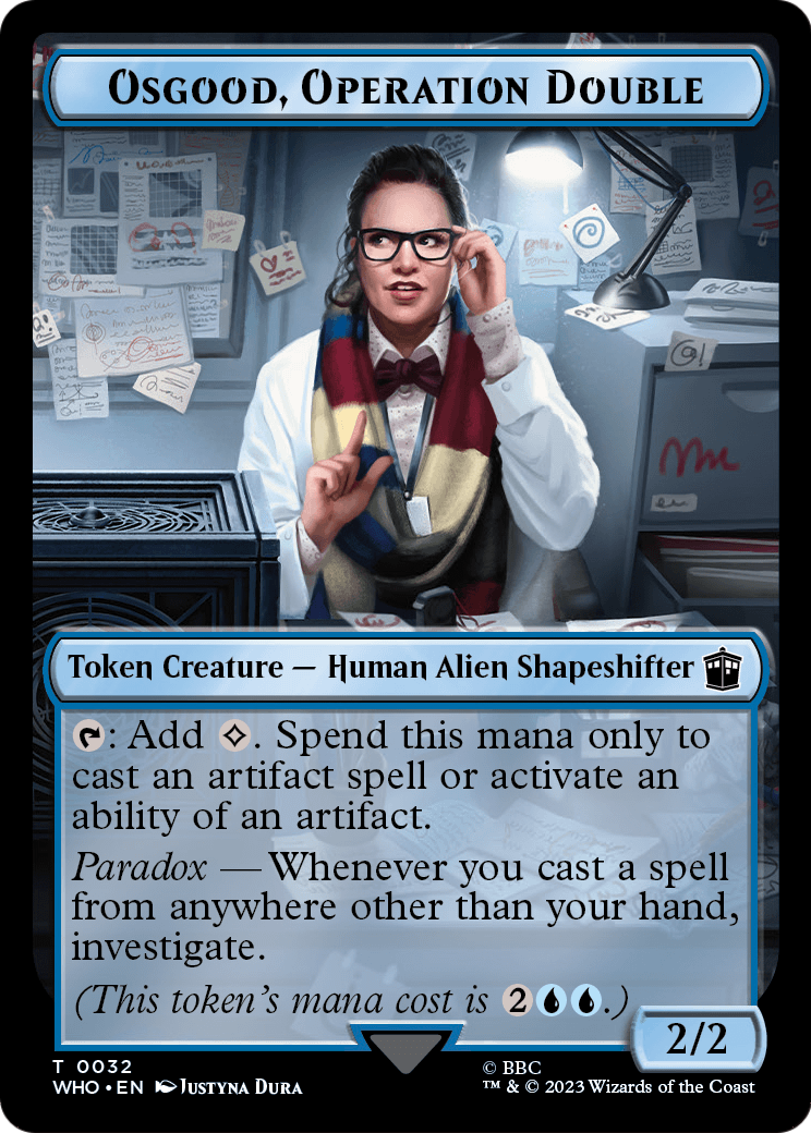Osgood, Operation Double (TWHO-032) - Doctor Who Tokens