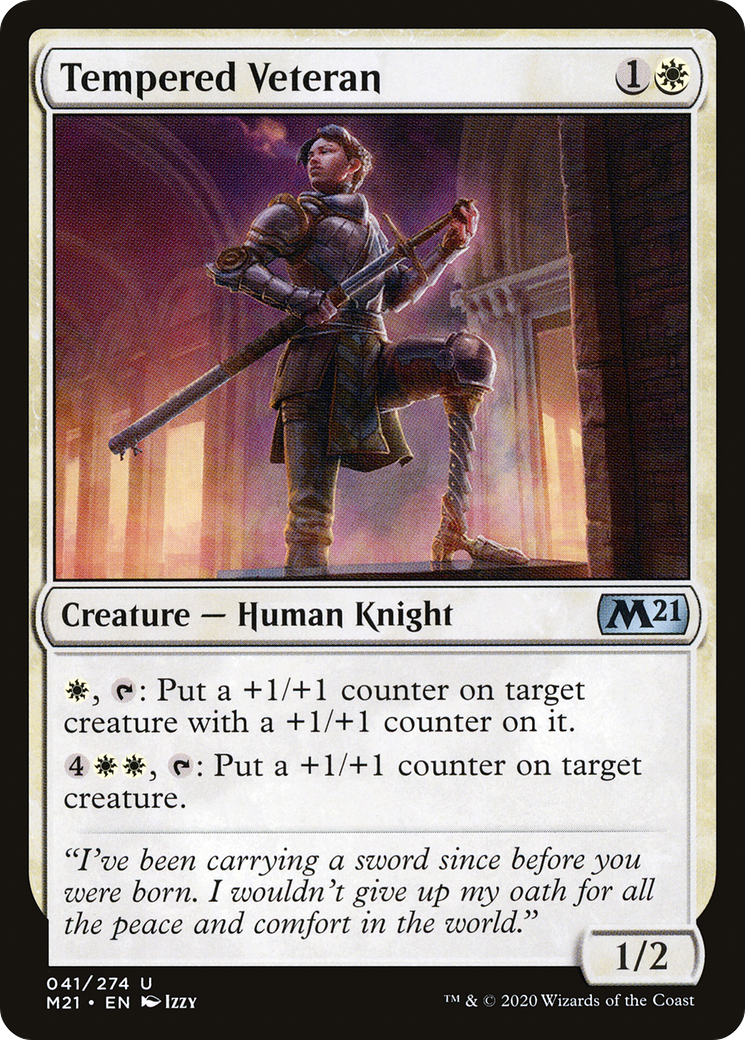 Tempered Veteran (M21-041) - Core Set 2021