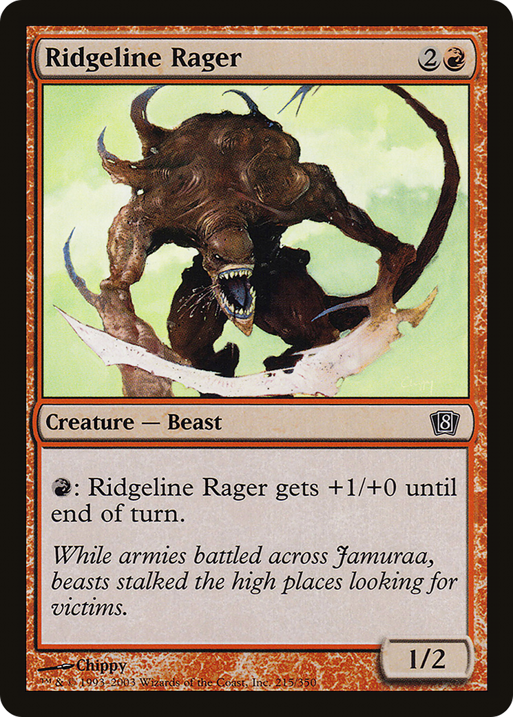 Ridgeline Rager (8ED-215) - 8th Edition Foil
