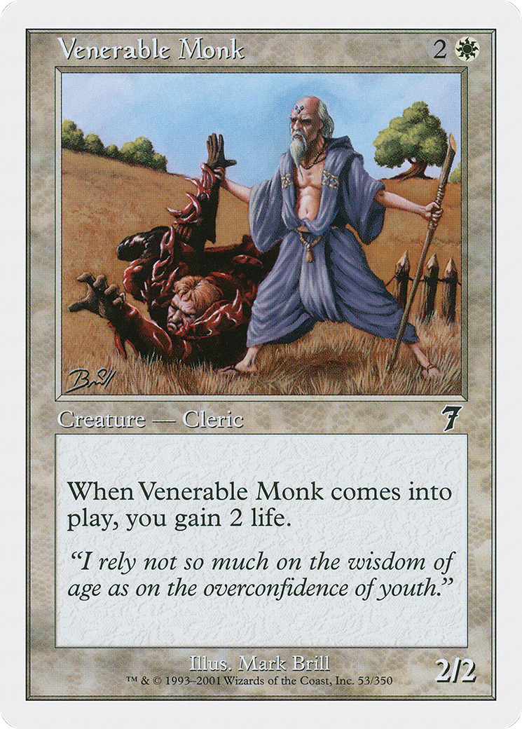 Venerable Monk (7ED-053) - 7th Edition
