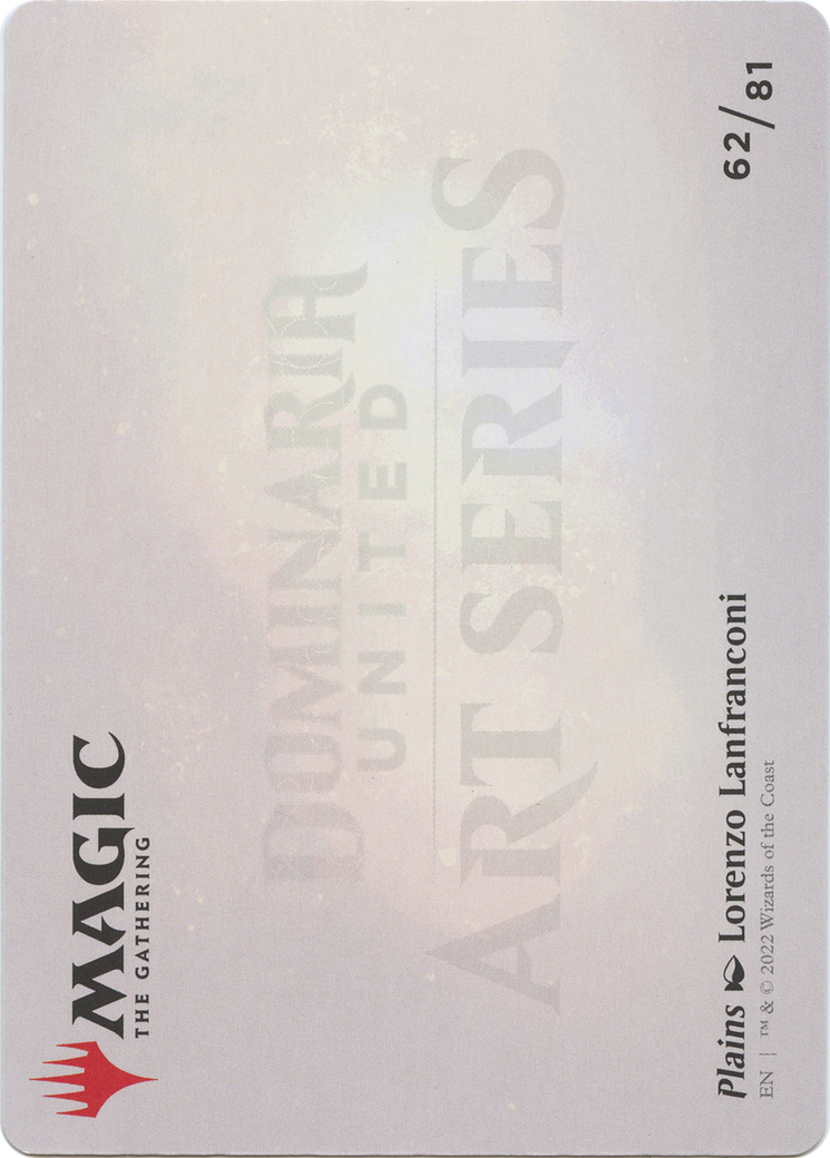 Plains // Plains (ADMU-062) - Dominaria United Art Series (Borderless) Foil