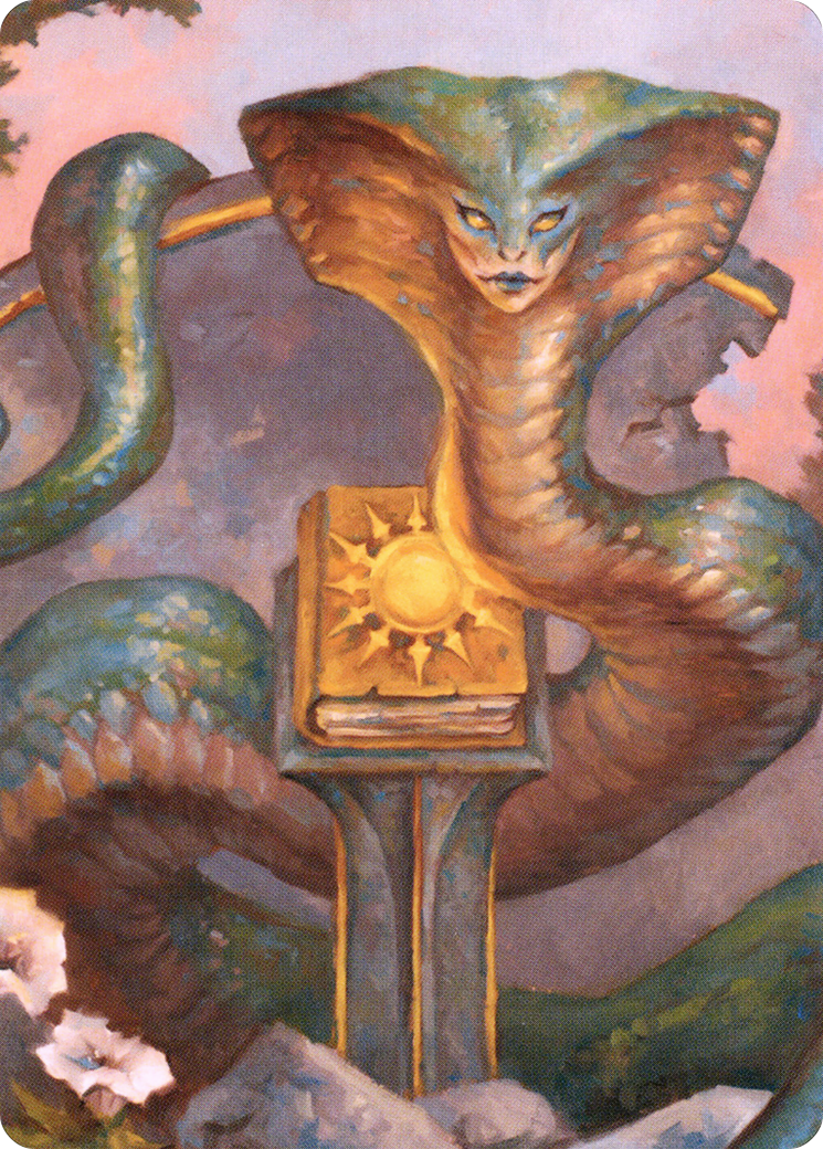 Guardian Naga // Guardian Naga (ACLB-016) - Battle for Baldur's Gate Art Series (Borderless) Foil