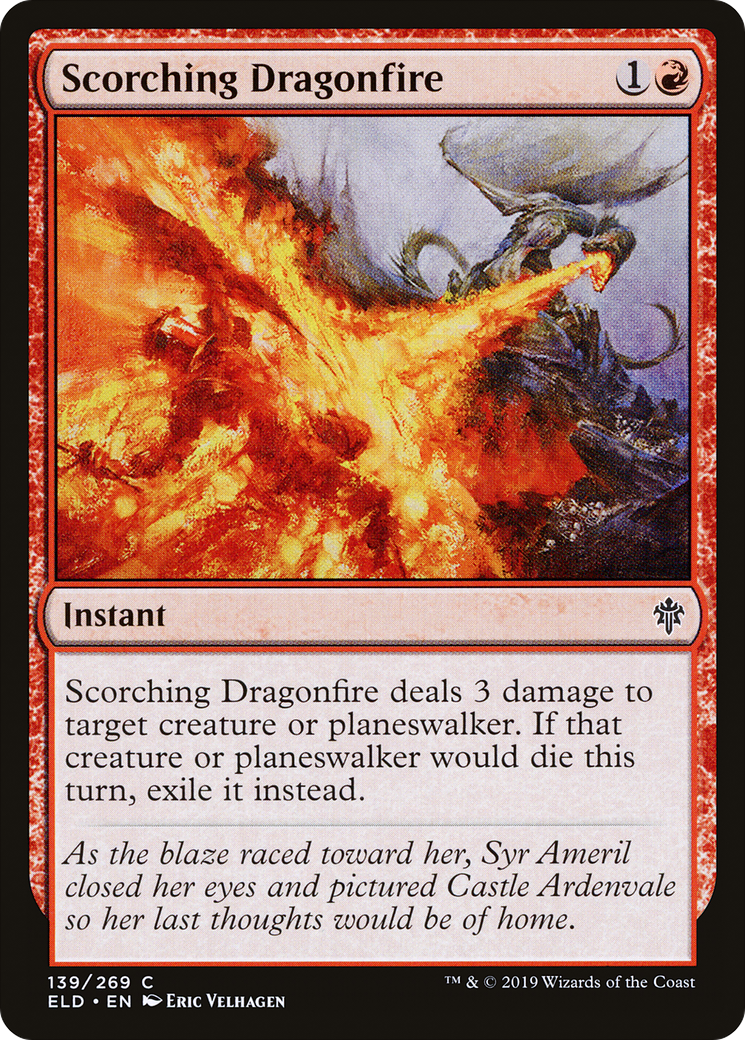 Scorching Dragonfire (ELD-139) - Throne of Eldraine Foil