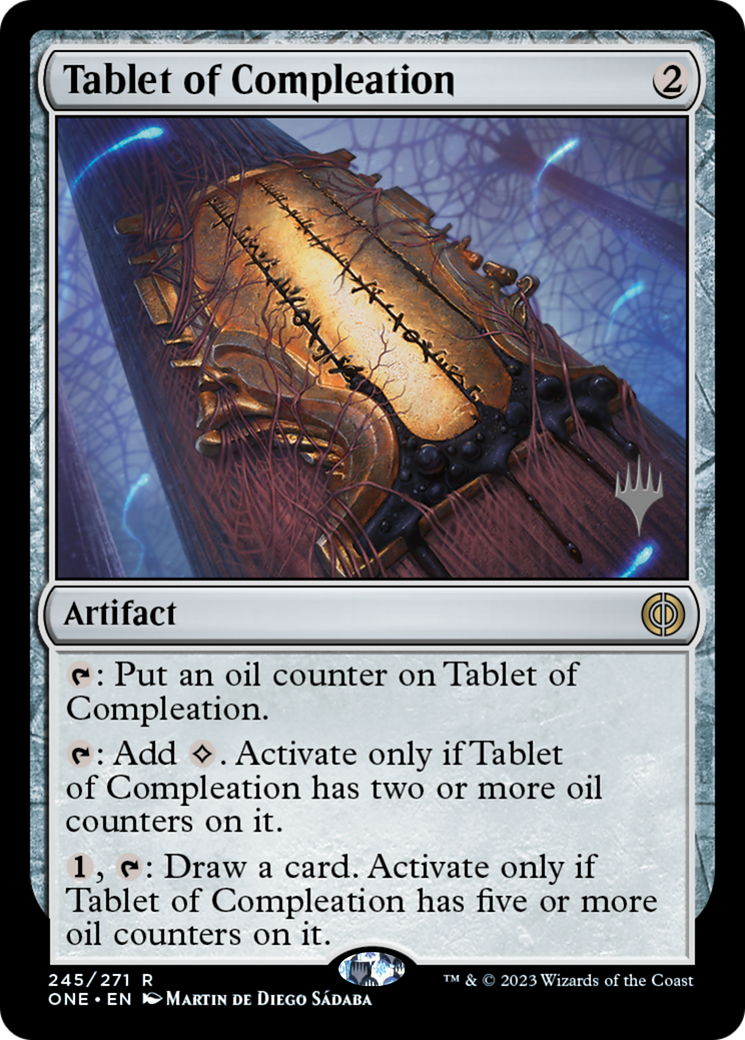 Tablet of Compleation (PPONE-245) - Phyrexia: All Will Be One Promos Foil