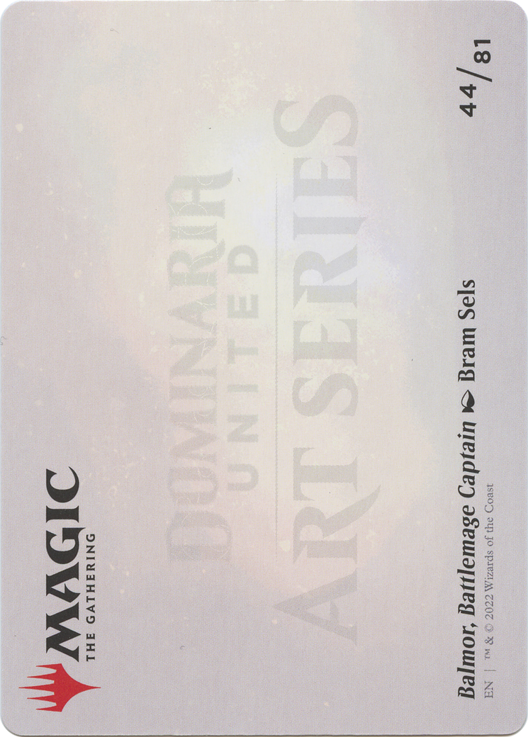 Balmor, Battlemage Captain // Balmor, Battlemage Captain (ADMU-044) - Dominaria United Art Series (Borderless) Foil
