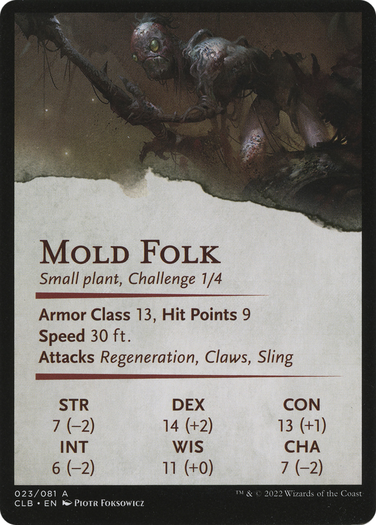 Mold Folk // Mold Folk (ACLB-023) - Battle for Baldur's Gate Art Series (Borderless)
