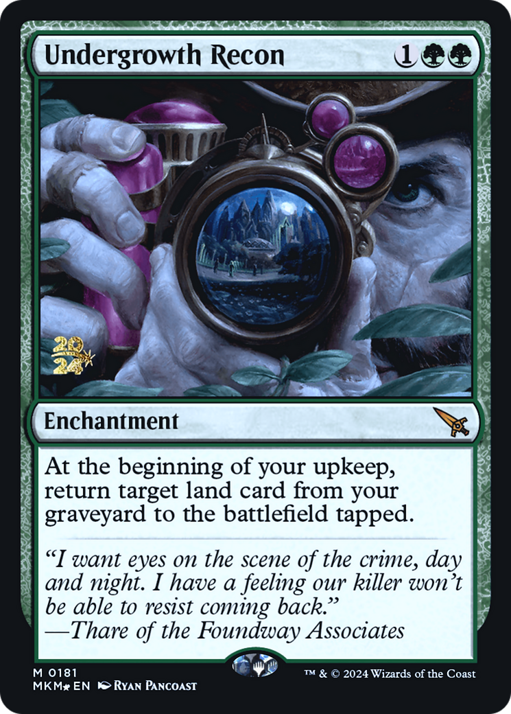 Undergrowth Recon (PRE-181) - Murders at Karlov Manor Promos Foil