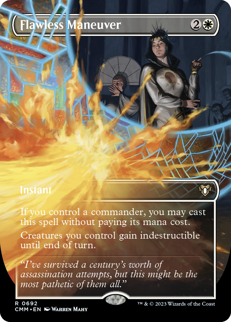 Flawless Maneuver (Borderless) (CMM-692) - Commander Masters (Borderless) Foil
